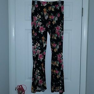 Floral Flare Bellbottom Pants