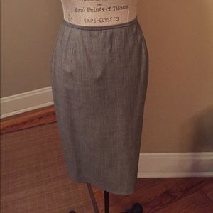 Menswear inspired pencil skirt