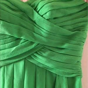 David's Bridal Bridesmaid Dress F14847 Kelly Green