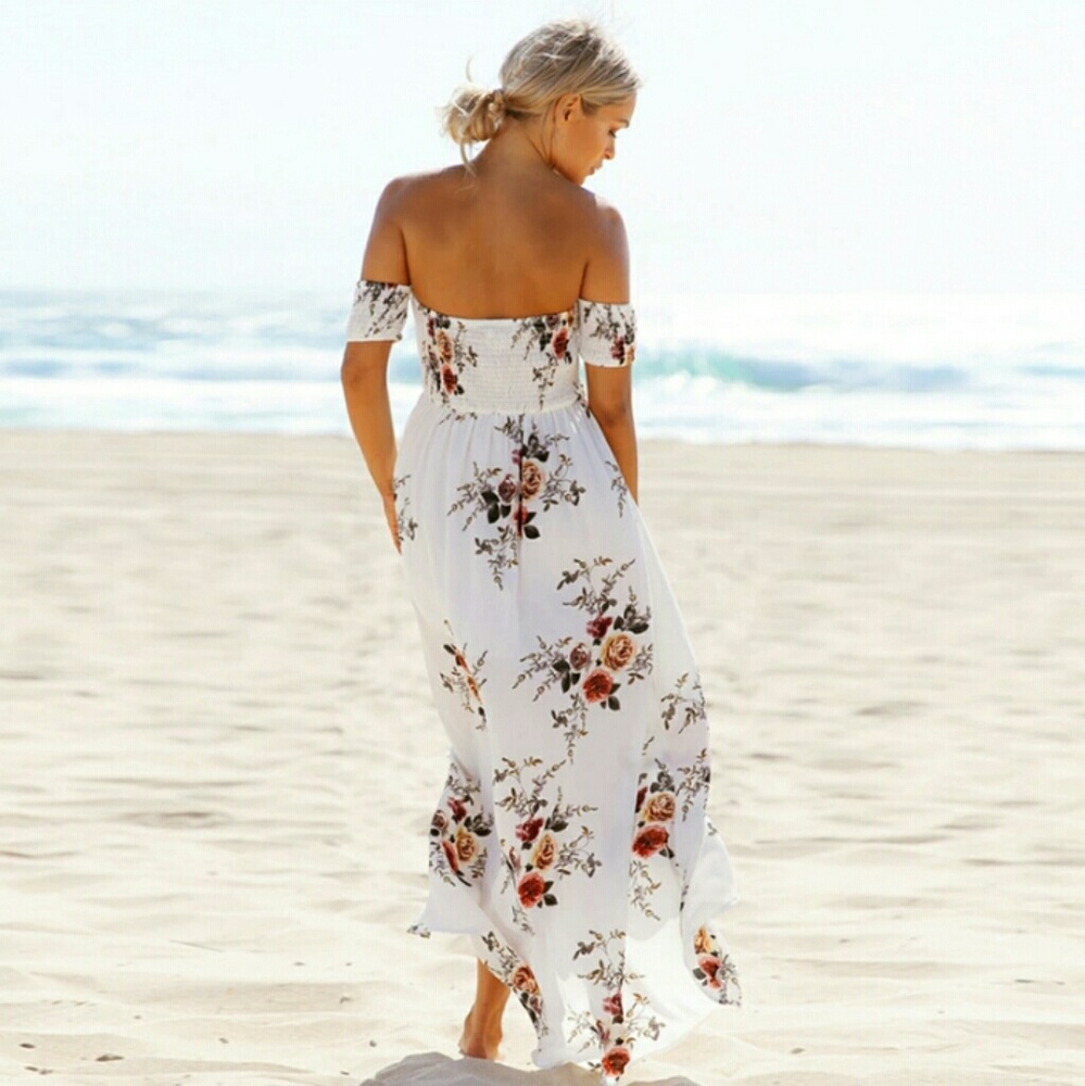 Back! Isla Maxi Dress in Ivory - Picture 2 of 3