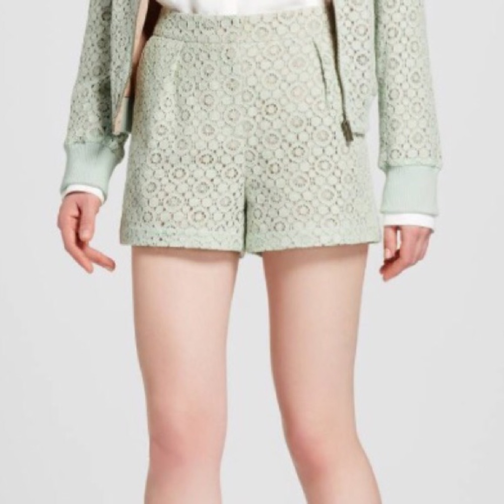 NWT Victoria Beckham for Target Mint Green Shorts