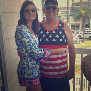 Adorable patterned romper