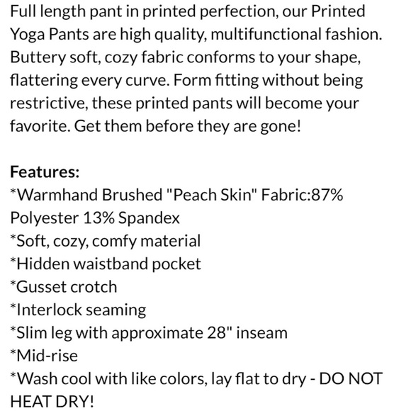 [90 degree by reflex] printed yoga pants - Picture 5 of 6