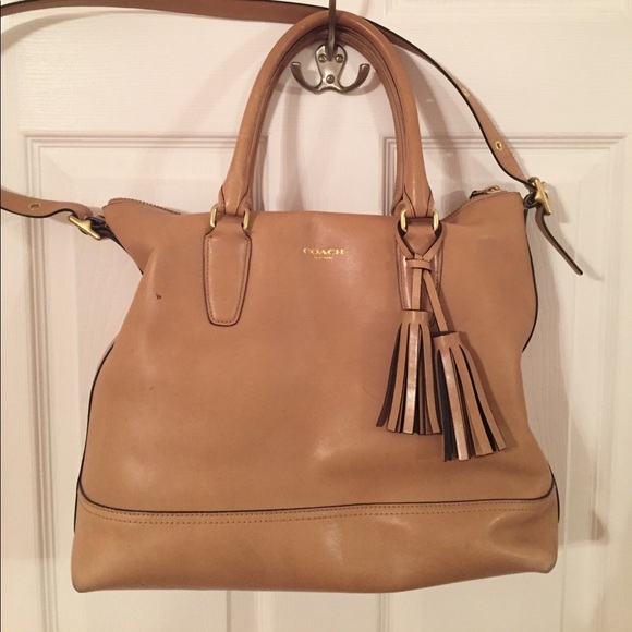 Coach Handbags - Coach Women's Natural Legacy Leather Rory Satchel