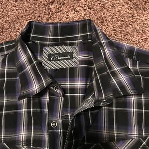 Men's 7 Diamonds Button Down Shirt XXL