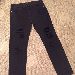 Black Distressed jeans