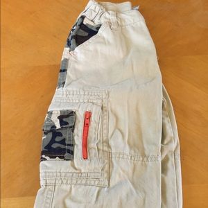 Levi's khaki jeans w/ camo. Adjustable waist. 4T