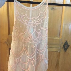 Sheer beaded top