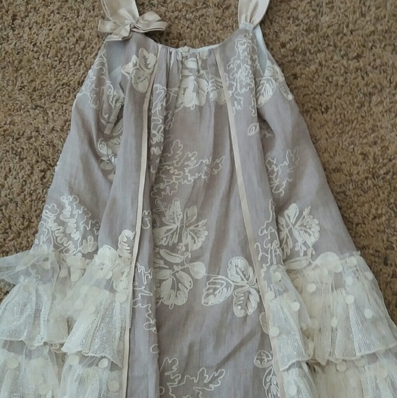 Fancy burlap dress - Picture 2 of 4