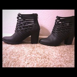 Unique Black Booties