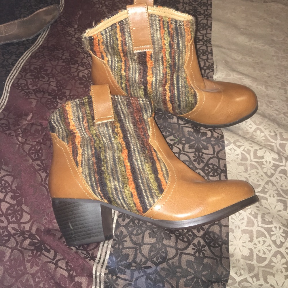 Brown booties