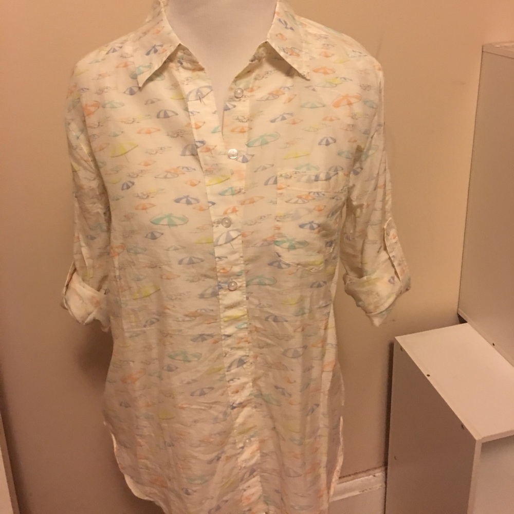 Beach umbrella button up