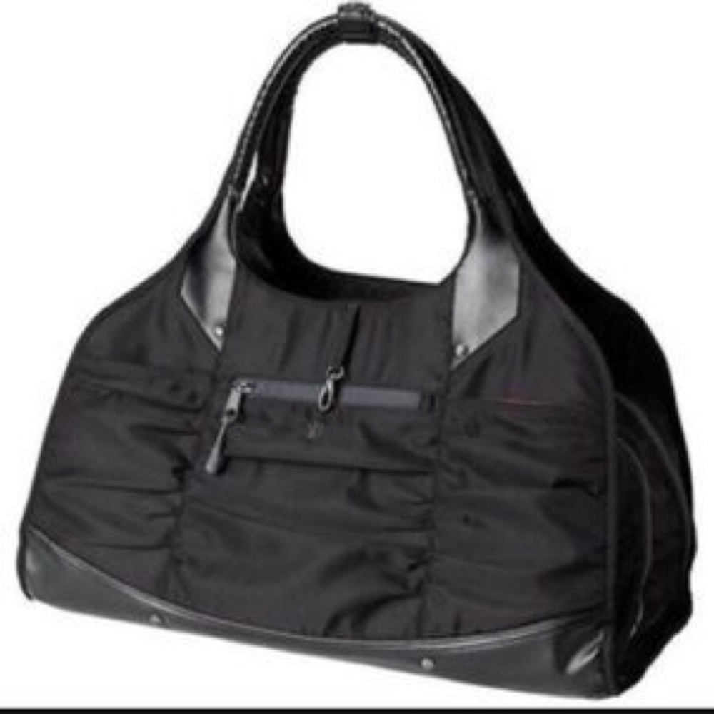 Athleta Spring Tote - Black & Neon Orange Gym Bag