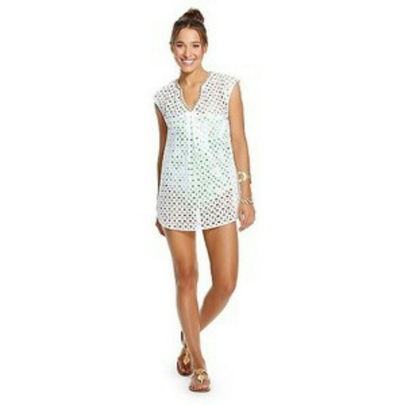 Lilly Pulitzer Classic Eyelet Tunic Cover-up - Picture 7 of 8