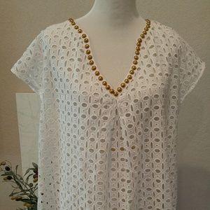 Lilly Pulitzer Classic Eyelet Tunic Cover-up