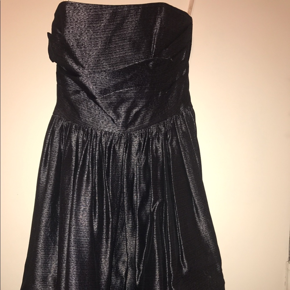 Shoshanna Strapless Metallic Cocktail Party Dress
