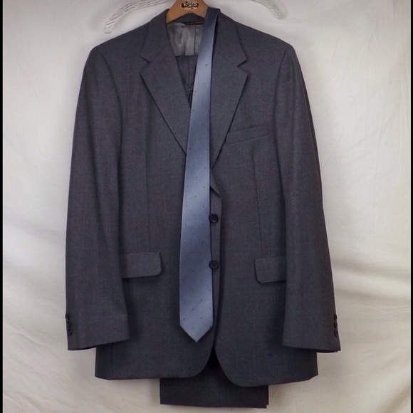 vintage 60s business suit tailored coat slacks tie - Picture 1 of 8
