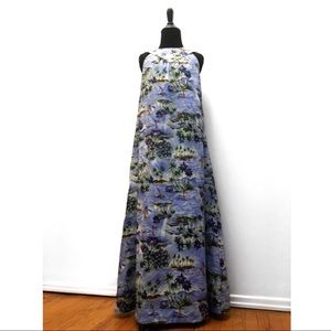 True Vintage 1960's Hawaiian Maxi Dress