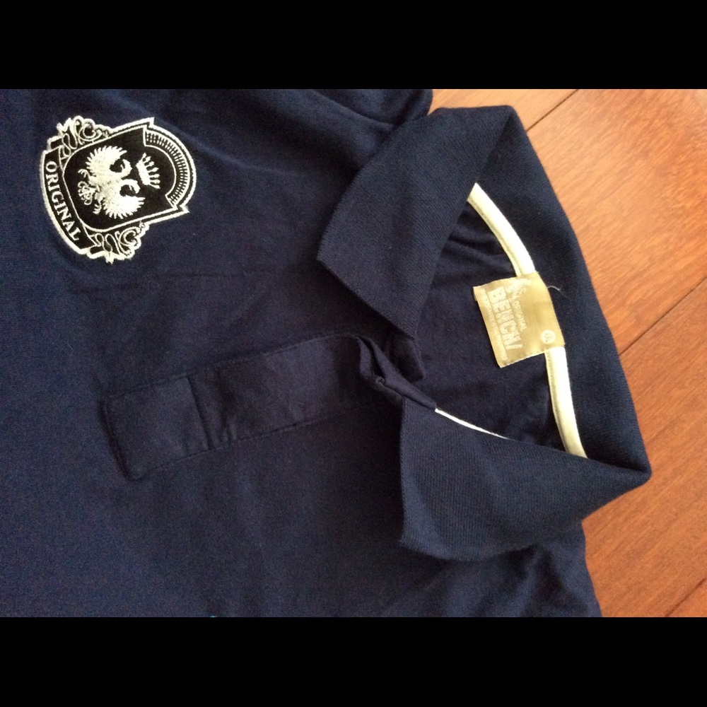 Bench collared long sleeve buttoned polo shirt