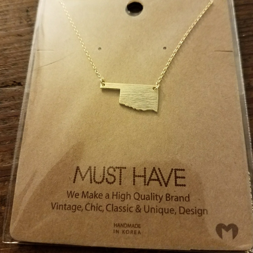 Home is Oklahoma necklace