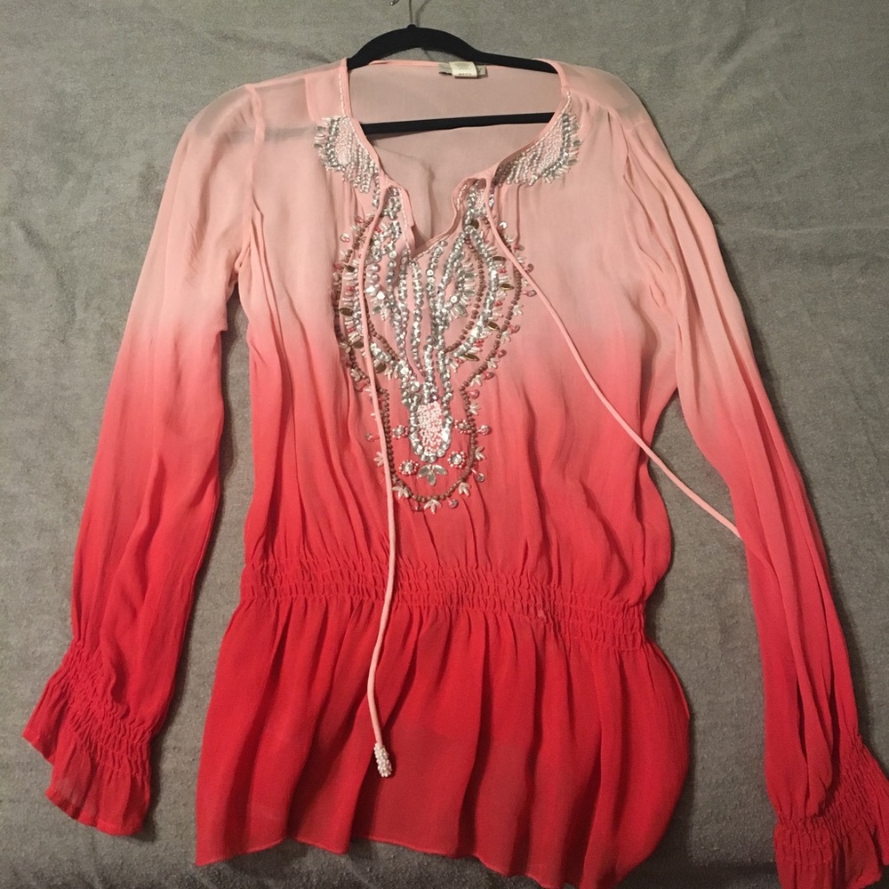 Pink Ombré Bejeweled Tunic 🎉🎉🎉