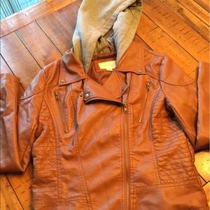 Women's Xhilaration pleather Moto jacket, L/G