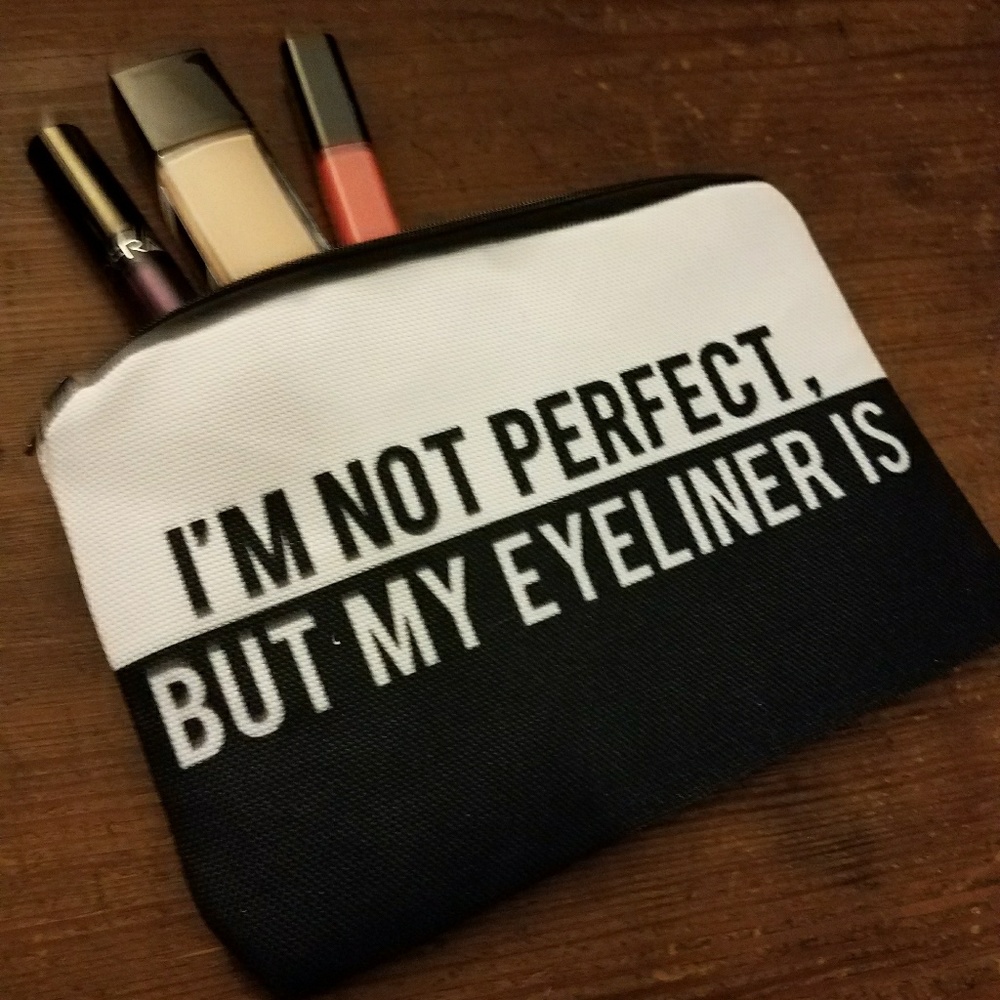 Im not perfect makeup bag