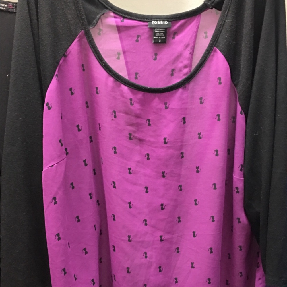 Torrid Size 3 Sheer Shirt