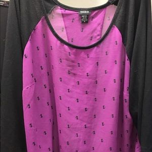 Torrid Size 3 Sheer Shirt