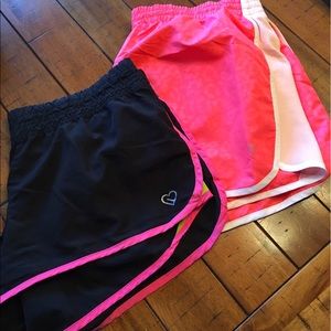 Women's workout shorts size LG and XL