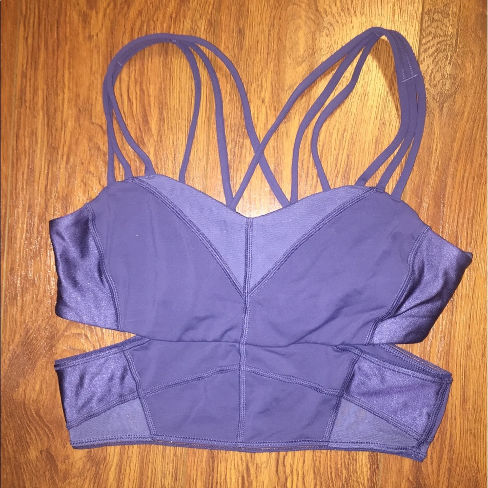 Lululemon strappy crop top - purple
