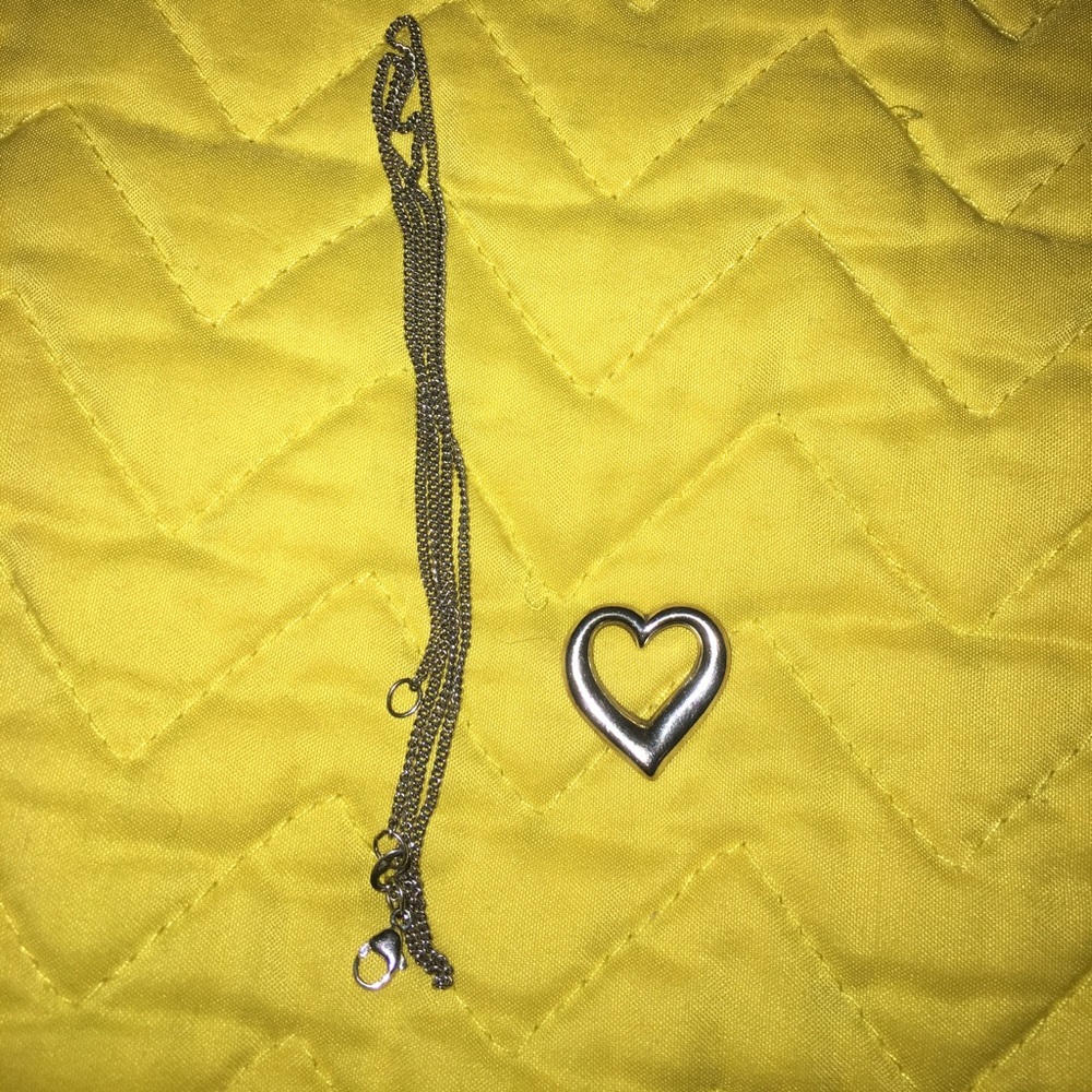 James Avery heart pendant and chain