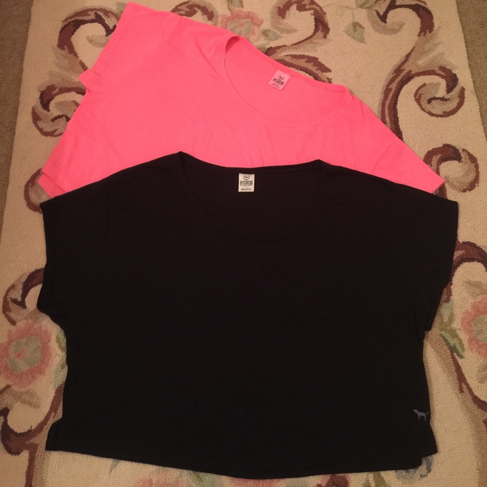 💓 2 "PINK" CROP TOPS