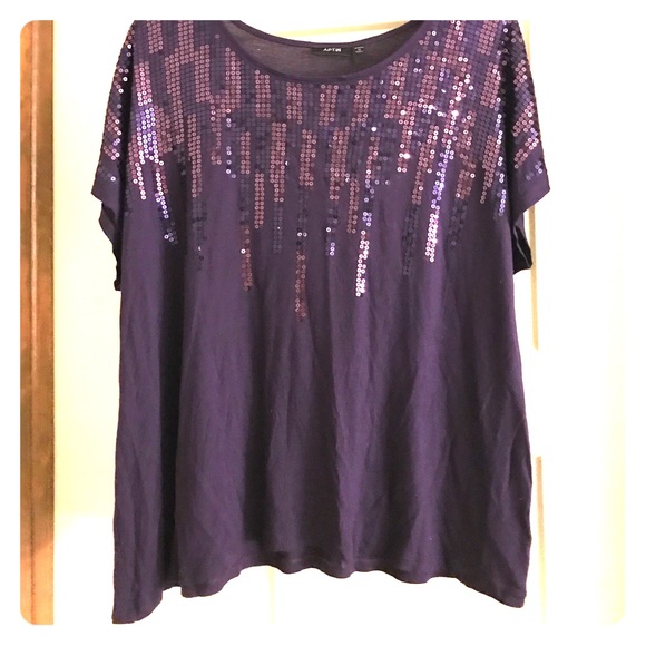 Apt. 9 Tops - Apt 9 Sequin Dolman Top