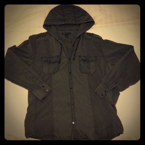INC hoodie Button down shirt