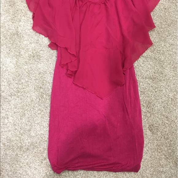 Hot pink fuchsia party dress - Picture 5 of 5