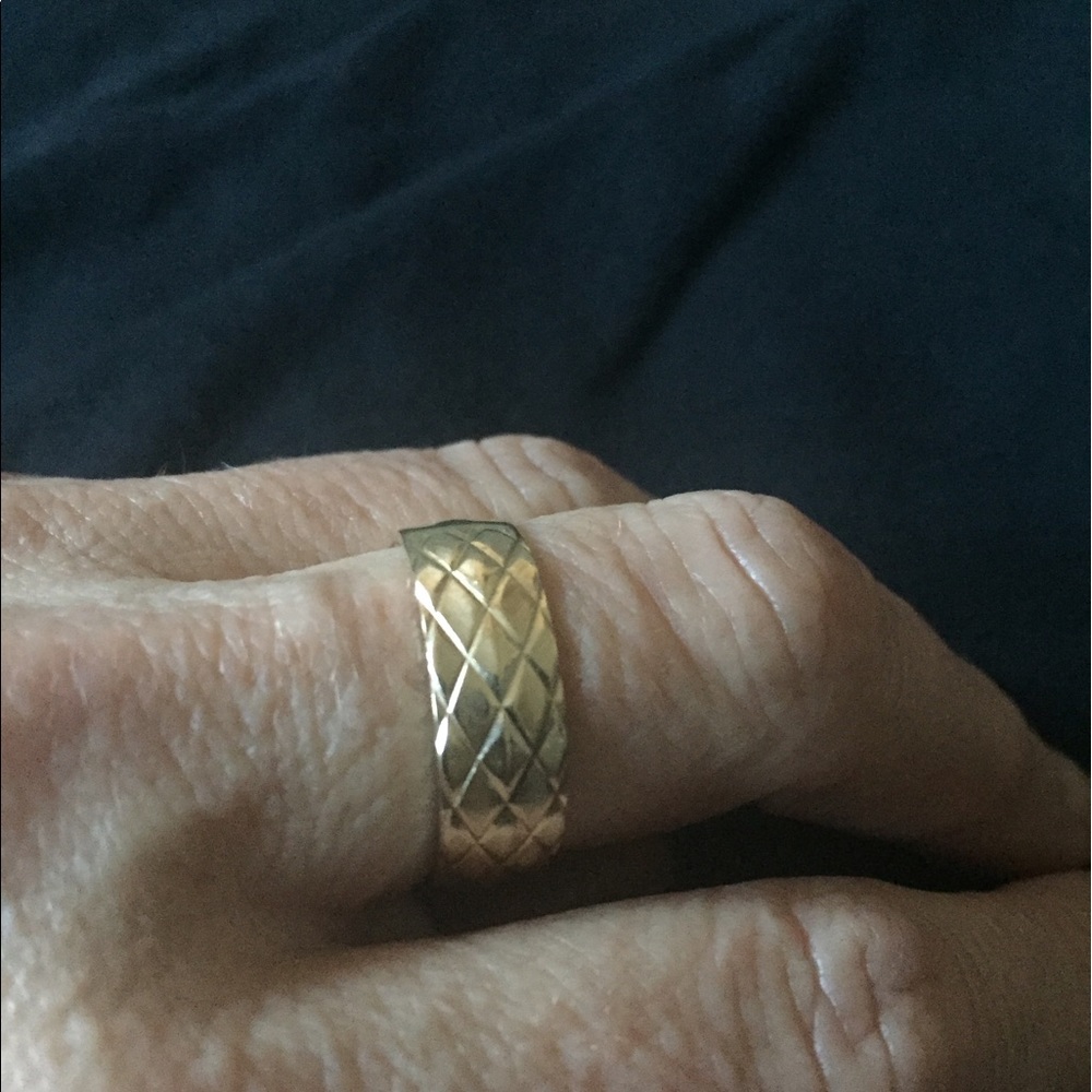 Classic 14k Solid Gold Wide Band Ring 6.3g