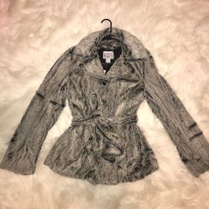 Faux fur coat