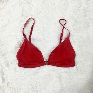 NWOT Urban Outfitters red silky bralette sz S