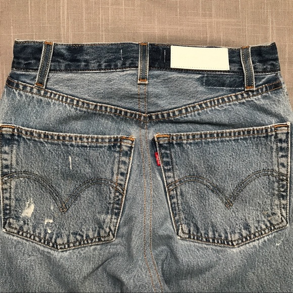 Re/done Levi's high rise wide leg jeans size 25 - Picture 4 of 8