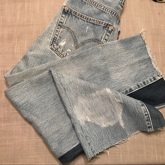 Re/done Levi's high rise wide leg jeans size 25 - Picture 5 of 8