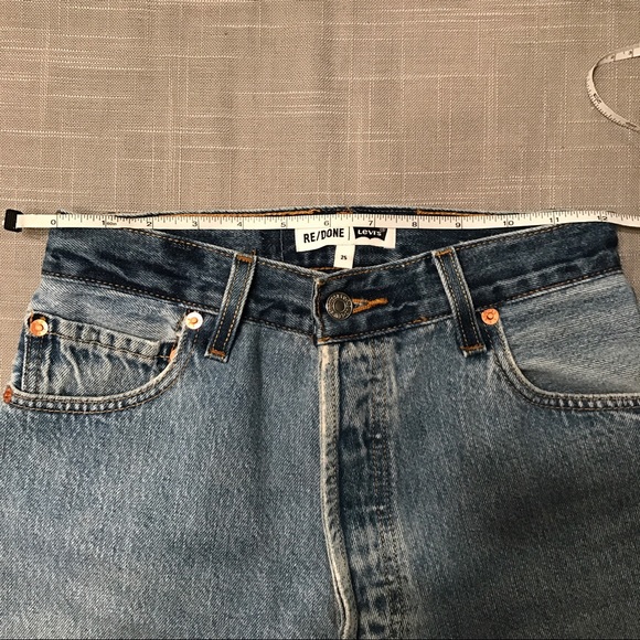 Re/done Levi's high rise wide leg jeans size 25 - Picture 6 of 8