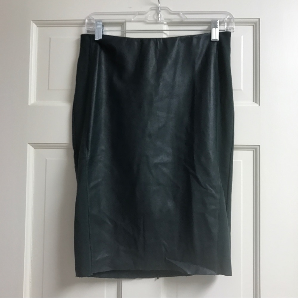Combo Leather Skirt