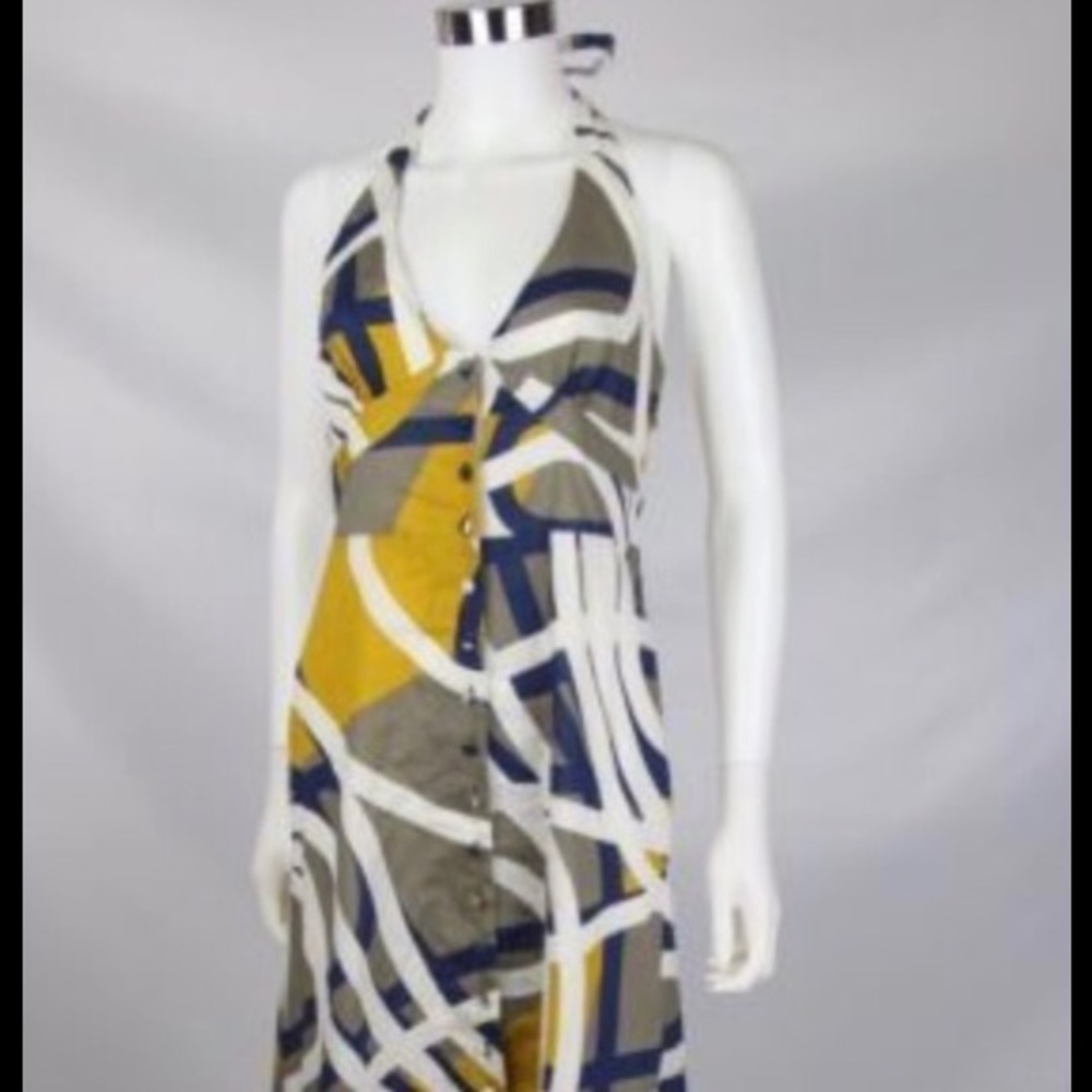 Like new Anthropologie Halter Dress - Picture 2 of 6