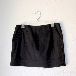 VINCE. black mini skirt with pockets