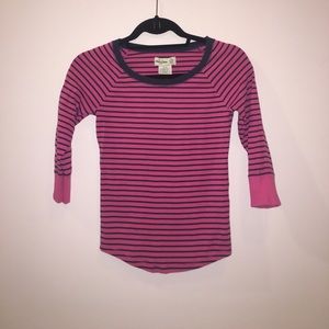 Pink and blue striped shirt