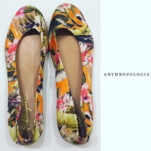 NWOT ANTHROPOLOGIE TROPICAL PRINT BALLET FLATS. 7
