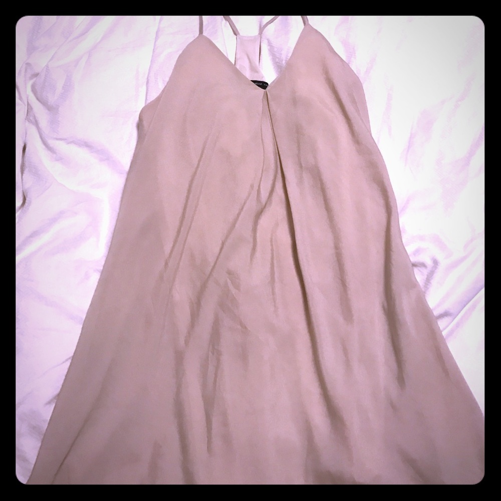 Sexy taupe strappy dress