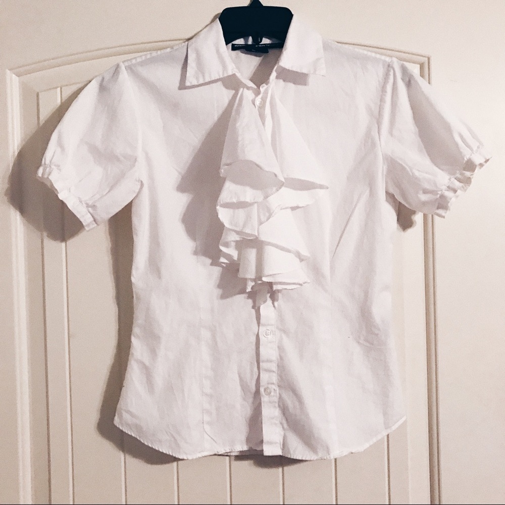 White Blouse w/ Ruffles