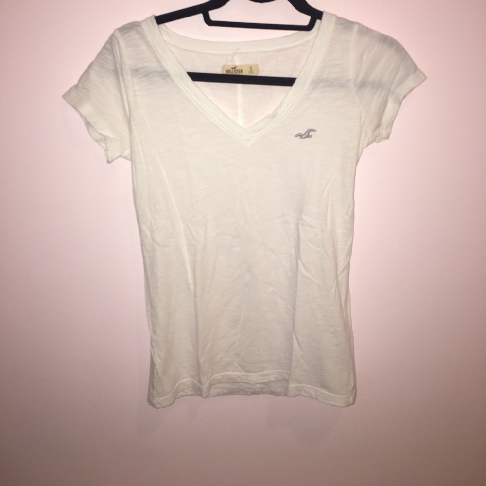 white v-neck t-shirt